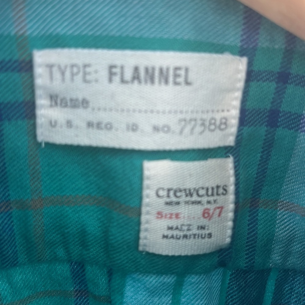 Crewcuts flannel button down - Picture 2 of 7
